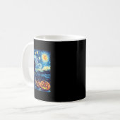 Mug Chat Starry Nuit Van Gogh Chat Pour Amoureux des c (Devant gauche)