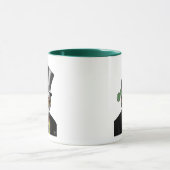 Mug Chat Steampunk - Chapeau supérieur et verres jaune (Centre)