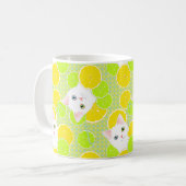 Mug Chat succulent de Kitty de limonade ensoleillé, (Devant gauche)