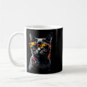 Mug Chat Sungles - Animaux de compagnie Art Chat (Gauche)