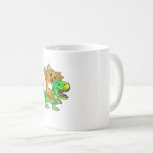 Mug Chat sur Dinosaur - Enfants et Adultes (Devant droit)