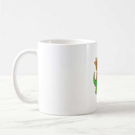 Mug Chat sur Dinosaur - Enfants et Adultes (Gauche)