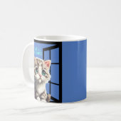 MUG CHAT SUR LE DEVIS DE FENÊTRE (Devant gauche)
