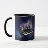 Mug Chat sur synthétiseur dans l'espace (Gauche)
