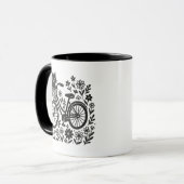 Mug Chat sur un vélo (Devant gauche)