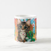 Mug Chat tabby Dragon Li Mao Jade Dragon Art (Centre)