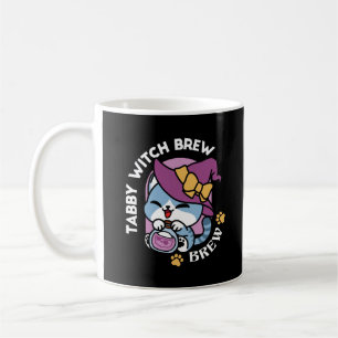 Mug Chat Tabby Halloween – Chapeau de Sorcière & Art d
