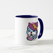 Mug Chat Tabby Halloween – Chapeau de Sorcière & Art d (Devant droit)