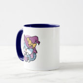 Mug Chat Tabby Halloween – Chapeau de Sorcière & Art d (Devant gauche)