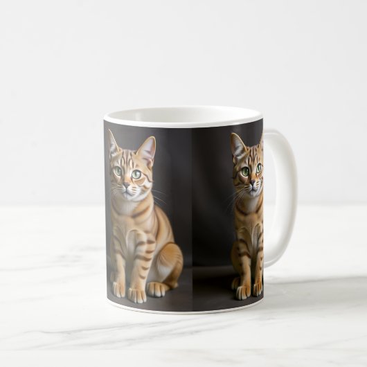 Mug Chat Tabby Orange (Devant droit)
