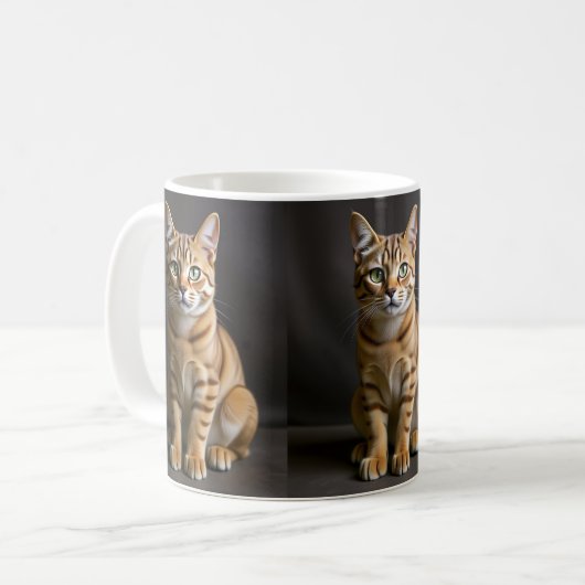 Mug Chat Tabby Orange (Devant gauche)