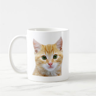 Mug Chat Tabby Orange - Chaton Orange aux yeux verts