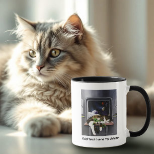 Mug Chat tabby vaisseau spatial Peluche extraterrestre