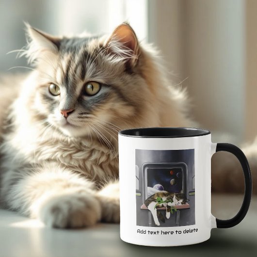 Mug Chat tabby vaisseau spatial Peluche extraterrestre