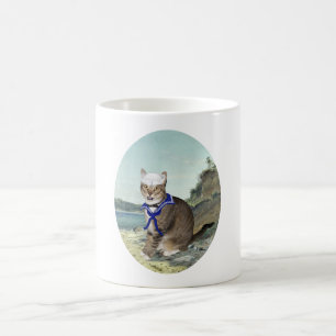 Mug Chat tigré à la plage