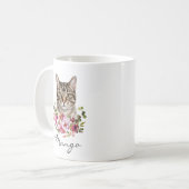 Mug Chat tigré aquarelle (Devant gauche)