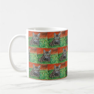 Mug Chat tigré dans la nature 