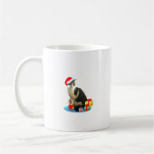 Mug chat tigré de Noël et joli petit ange (Gauche)