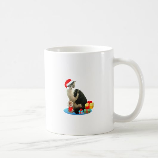 Mug chat tigré de Noël et joli petit ange (Droite)