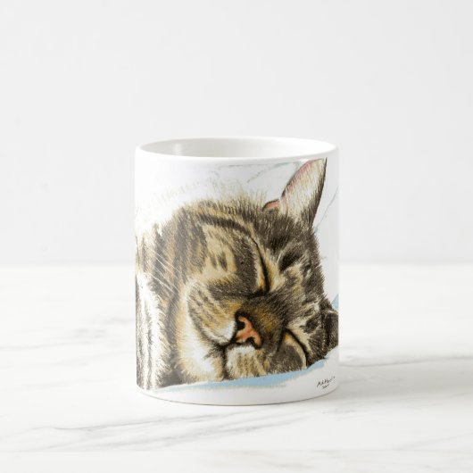 Mug Chat tigré de sommeil (Centre)