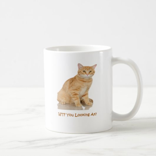 Mug Chat tigré orange (Droite)