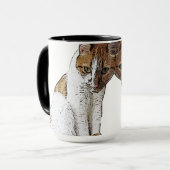 Mug Chat tigré orange (Devant gauche)