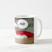 Mug Chat tigré orange de Noël (Devant droit)