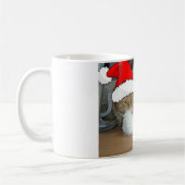 Mug Chat tigré orange de Noël (Gauche)
