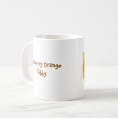 Mug Chat tigré orange de sommeil (Devant gauche)