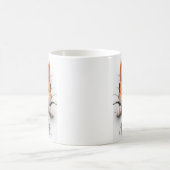 Mug Chat tigré orange et blanc 3D fait une percée à tr (Centre)