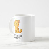 Mug Chat tigré orange grincheux (Devant gauche)
