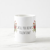 Mug Chat tigré orange, seras-tu mon Saint-Valentin ? (Centre)