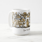 Mug Chat, trèfle et oiseaux de l'époque victorienne vi (Devant gauche)
