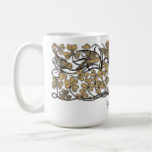 Mug Chat, trèfle et oiseaux de l'époque victorienne vi (Gauche)