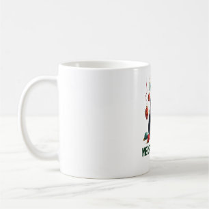 Mug Chat Tuxedo de Noël avec décorations de fêtes Merr