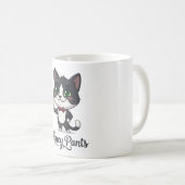 Mug Chat Tuxedo Fancy Pants Porte un Toast (Devant droit)