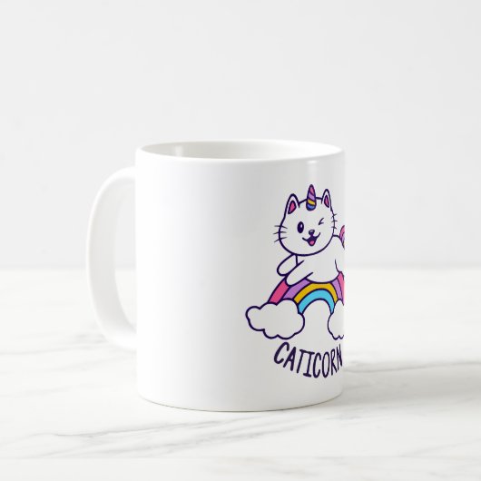 Mug Chat Unicorn (Devant gauche)