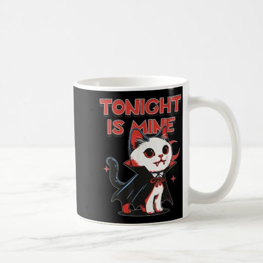 Mug Chat Vampire Vampurr Costume Drôle d'Halloween (Droite)
