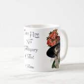 Mug Chat victorien avec Casquette (Devant droit)