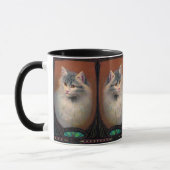 Mug chat vintage illustration art nouveau élégant (Gauche)