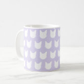 Mug Chat Violet à Points Dorés (Devant gauche)