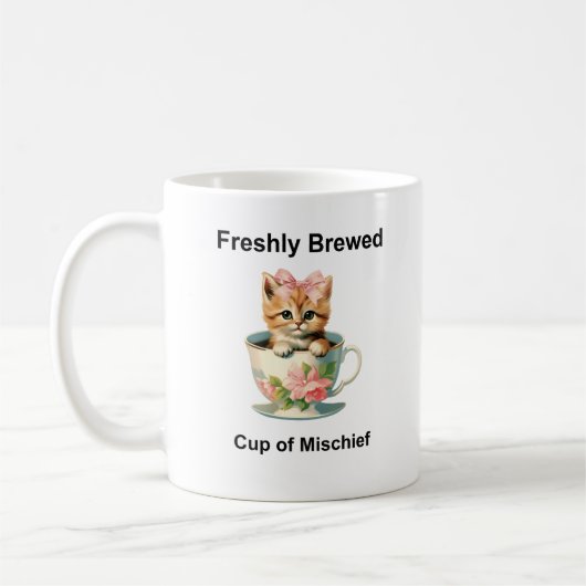 Mug Chat Whimsical (Gauche)