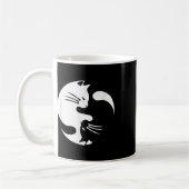 Mug Chat Yin Yang Peace Love Interconnectées Idée cade (Gauche)