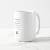 Mug Chat Yoga Méditation Stress Relief Inhale Exhale (Devant droit)