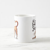 Mug Chat Yoga Pose - Tout ce dont vous avez besoin est (Centre)