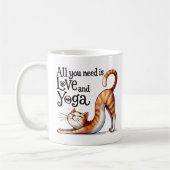 Mug Chat Yoga Pose - Tout ce dont vous avez besoin est (Gauche)