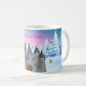Mug château à queue de fée Hiver (Devant droit)