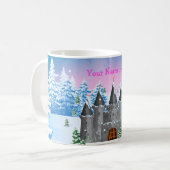 Mug château à queue de fée Hiver (Devant gauche)