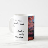 Mug Château asiatique du coucher de soleil sur le jard (Devant gauche)