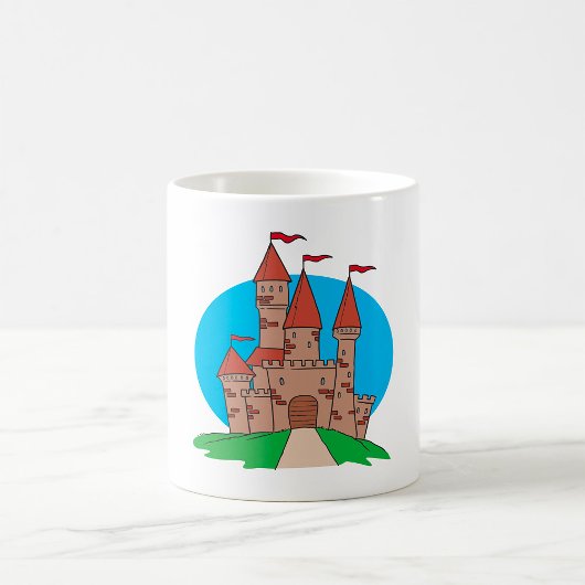 Mug Château avec drapeaux
